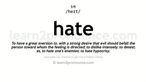 hate significado